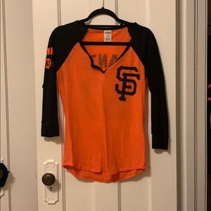 Giants PINK raglan tee